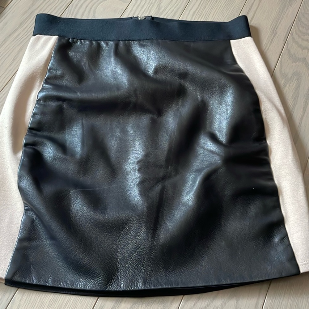 Mason leather skirt